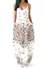 Vestido de Playa Hawaiano 2026 con Estampado de Plantas, Holgado y Sexy con Tirantes Finos Vestido Largo de Vacaciones para Mujer con Bolsillos