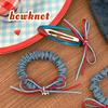 Estilo Coreano Gama Alta Colorido Lazo Pegamento BB Clip Cuerda para el Cabello Corazón de Niña Mezclilla Versátil Banda Elástica Accesorios para el Cabello