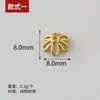 Tampas de Contas Flor Pétala Liga 18K Pulseira de Contas Feita à Mão DIY Colar Espaçador de Joias Materiais Acessórios Atacado