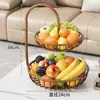 Cesta de Frutas de Lujo para Escritorio, Estante para Guardar Frutas de Mesa de Café para Sala de Estar, Bandeja de Exhibición de Bocadillos y Frutas Secas para el Hogar, Artículo de Venta Caliente Transfronterizo