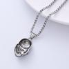Collar liso para hombre 2022 nuevo de acero de titanio con colgante de calavera para hombre, moderno estilo japonés y coreano, decoración genial
