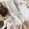 Algodón Puro 133*72 Tela Lisa Estampada Digital Estilo Coreano Flores Pequeñas Pijama Ropa Infantil Tela para Vestido de Mujer