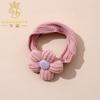 Banda para el pelo para fontanela de bebé estilo europeo y americano, diadema de flores de estilo occidental para niña, gorro para fontanela de bebé niña