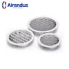 Ventilação externa de alumínio com venezianas de rede, à prova de chuva, à prova d'água, à prova de insetos, saída de ar, bocal anular