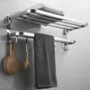 Estante para Toallas de Acero Inoxidable 304 Estante Plegable para Toallas de Baño Estante de Almacenamiento para Baño Barra para Toallas Estante de Almacenamiento para Toallas Estante para Toallas de Baño