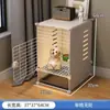 Jaula para Gatos Doméstica Interior Espacio Súper Grande con WC Villa para Gatos Mascota Dos Pisos Casa para Gatos Casa para Gatos de Dos y Tres Pisos