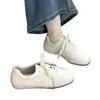 Zapatillas blancas retro súper modernas para mujer, nueva colección de otoño, zapatos deportivos casuales versátiles de suela blanda estilo Forrest Gump