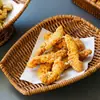 Vajilla creativa y moderna para restaurantes de hot pot, platos para verduras, bandejas de mimbre para frutas, cestas para snacks y comida frita, bandejas pequeñas para cerdo crujiente, cestas para platos