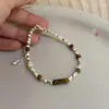 Pulsera Nueva para Pareja China Pulsera de Ojo de Tigre con Cuentas Diseño de Nicho Ins para Chicas Pulsera Vintage de Lujo Ligero Exquisita