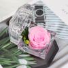 Yongsheng flor terminou rosa Qixi Valentine's Day atividade acrílico ring box presente de aniversário para namorada atacado