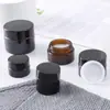 Caixa de Frasco Dispenser de Creme Cosmético Base Líquida Vidro de Alta Qualidade Loção Frasco Pequeno Vazio Amostra Conjunto Portátil de Viagem