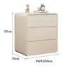 Mesa de cabeceira de madeira maciça estilo creme, armário organizador para maquiagem, mesa de cabeceira ultranarrow, criado-mudo para quarto, armário organizador para espaços pequenos