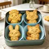 Cortador de galletas 3D en relieve Judy y Nick de Zootopia, cortador de galletas de dibujos animados, herramienta para glaseado y horneado