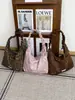 Nueva bolsa informal tipo dumpling de estilo coreano para otoño e invierno, estampado de leopardo vintage, bolsa de axila Y2K dulce y genial para ir al trabajo, bolso cruzado con cremallera