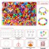 Pulseira de brinquedo educacional com miçangas para meninas, colar com miçangas, acessórios faça você mesmo