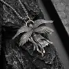 Joyería Ecológica de Aleación de Venta Caliente Transfronteriza Europea y Americana Colgante de Ángel de Cuatro Alas Collar de Diosa de Moda Personalizado Retro Venta al por Mayor