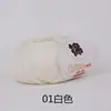 Algodón puro bola de lana hilo de leche hilo de algodón hilo para bebé hilo para muñeca hilo de algodón para crochet lana para niños venta al por mayor de fábrica