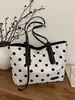 Bolsa de Mão Tendência Grande Capacidade para Mulheres 2026 Moda Coreana Versátil Bolsa de Ombro Estilosa de Alto Valor Bolsa Tote de Bolinhas