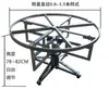 Mesa redonda de suelo con estructura de acero, plato giratorio eléctrico, motor de gran capacidad de carga, núcleo giratorio con ajuste manual y automático de velocidad de rotación hacia adelante y hacia atrás, mesa de comedor