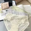 Nova Calcinha Feminina Sexy Renda Preta Transparente com Laço, Cintura Média, que Molda o Quadril, Forro 100% Algodão