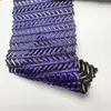 Tejido de Malla con Patrón de Espiga de Trigo con Estampado Completo Dorado, Tejido de Malla Elástica de Espiga para Decorar Vestidos de Escenario y Desfile de Moda