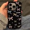 Funda para teléfono móvil Apple 15promax con lazo para mujer, iPhone 13/14/11, personalidad creativa, 16, gelatina, resistente a caídas
