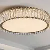 Lámparas de techo para dormitorio, comedor y sala de estar: luces de cristal lujosas, diseño simple y elegante, forma redonda, adecuadas para el dormitorio principal, de alta gama y elegantes