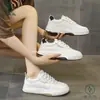 Zapatos Planos Blancos Marca Woodpecker 1 Modernos Estudiante Suela Gruesa Versión Coreana Zapatos Transpirables 6288