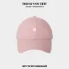 Gorra de Béisbol Simple Versátil Gorra de Béisbol con Letra Pequeña de Cara Ancha Adelgazante Tendencia Tapa Suave Gorra de Pico de Pato