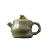 Pequeño juego de té Kung Fu para reuniones familiares Tetera Taza Tazón Bandeja de té automática Mesa de té simple
