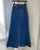 Nuevos Jeans Rectos Retro para Mujer Moda Primavera y Otoño Sueltos Corte Dipped Slim Pantalones Casuales Pequeños para Mujer para Cabello