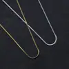 Colar de aço inoxidável de 2 mm estilo hip-hop europeu e americano, corrente fina e plana tipo cobra para clavícula, joia com pingente de personalidade de nicho estilo europeu e americano