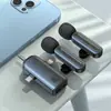 Micrófono de solapa inalámbrico Dispositivo de captación de sonido para transmisión en vivo, Equipo de grabación, Micrófono de solapa con clip para video en teléfono móvil