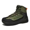 Botas Tácticas de Entrenamiento para Senderismo al Aire Libre de Talla Grande Transfronterizas, Suela Gruesa de Goma Resistente al Desgaste, Modelo Nuevo, Botas para Hombre Drop-Shipping de Una Pieza
