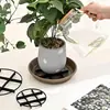 Tapete Drenante para Maceta para Prevenir Pudrición de Raíces y Moho Negro, Tapete de Plástico para Maceta Doméstica, Base Elevada de Plástico para Maceta para Ventilación