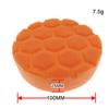 Esponja de Pulido de 3-6 pulgadas Naranja Esponja con Indentación Hexagonal Disco Esponja para Encerado de Belleza de Automóvil Disco para Pulido de Espejo