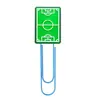 Clips Decorativos de PVC para el Mundial de Fútbol Suministros de Oficina Marcapáginas Lindos Clips de Papel Creativos para Manualidades