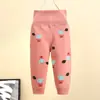 Pantalones de algodón para bebé de cintura alta para la barriga, pantalones de pijama de doble uso para recién nacidos, pantalones de otoño para niños y niñas, pantalones de cintura alta para niños, venta al por mayor