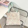 5443 Bolsa de Lona con Estampado de Gatito Lindo Gran Capacidad Doble Capa Bolsa de Trabajo para Estudiantes Mujeres Bolso de Mano de Verano