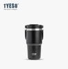 Tyeso/Tai Shuo Botella de Agua de Alta Calidad Taza Térmica de Acero Inoxidable 304 con Popote Integrado y Asa para Uso en Automóvil Taza Enfriadora de Hielo