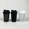 Suministro directo de fábrica vaso mezclador de polvo para sustituto de comida 400ml vaso para batido con escala vaso de plástico vaso portátil para fitness