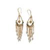 Aretes de Borla de Circonita Moda Dulce Combinable Aretes de Borla de Gota de Agua Antiguos Hanfu Aretes de Falda Cara de Caballo