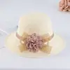 Nuevo Sombrero de Sol de Punto para Mujer Protección Solar Sombrero Cubeta Transpirable Viaje Flor Mamá Sombrero de Pescador Moderno