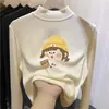 Roupa térmica infantil com forro de fleece, estilo outono e inverno, camiseta casual da moda de manga comprida com gola alta, perfeita para usar em camadas