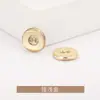 Ligeramente Cóncavo Dos Ojos Camisa Metal Pequeño Fragante Ropa Exterior Ropa Exterior Camisa Suéter Tejido Botón Botón Gama Alta