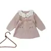 Cutemily Suéter Cárdigan de Ganchillo Hecho a Mano para Bebé Niña Otoño e Invierno Ins Suéter con Botones Retro de Color Contrastante para Bebé Niña