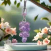 Novo Chaveiro de Uva Acrílico Iridescente Pingente de Bolsa Decoração de Chaveiro de Uva de Cristal Presente Venda por Atacado