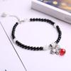 Tobillera al por mayor para mujer tejida a mano con cuentas luminosas tobillera simple adornos para el pie de pareja joyería de cristal