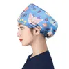 Gorro Quirúrgico de Algodón Puro para Cabeza Grande para Hombres y Mujeres, Gorro de Trabajo, Gorro de Enfermera, Gorro de Dibujos Animados Elástico Venta al por Mayor