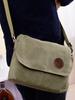 Bolso de Hombro de Lona para Comercio Exterior Bolso para Hombre Nuevo Lavado Simple Casual Bandolera Moda Versátil Bolso para Hombre